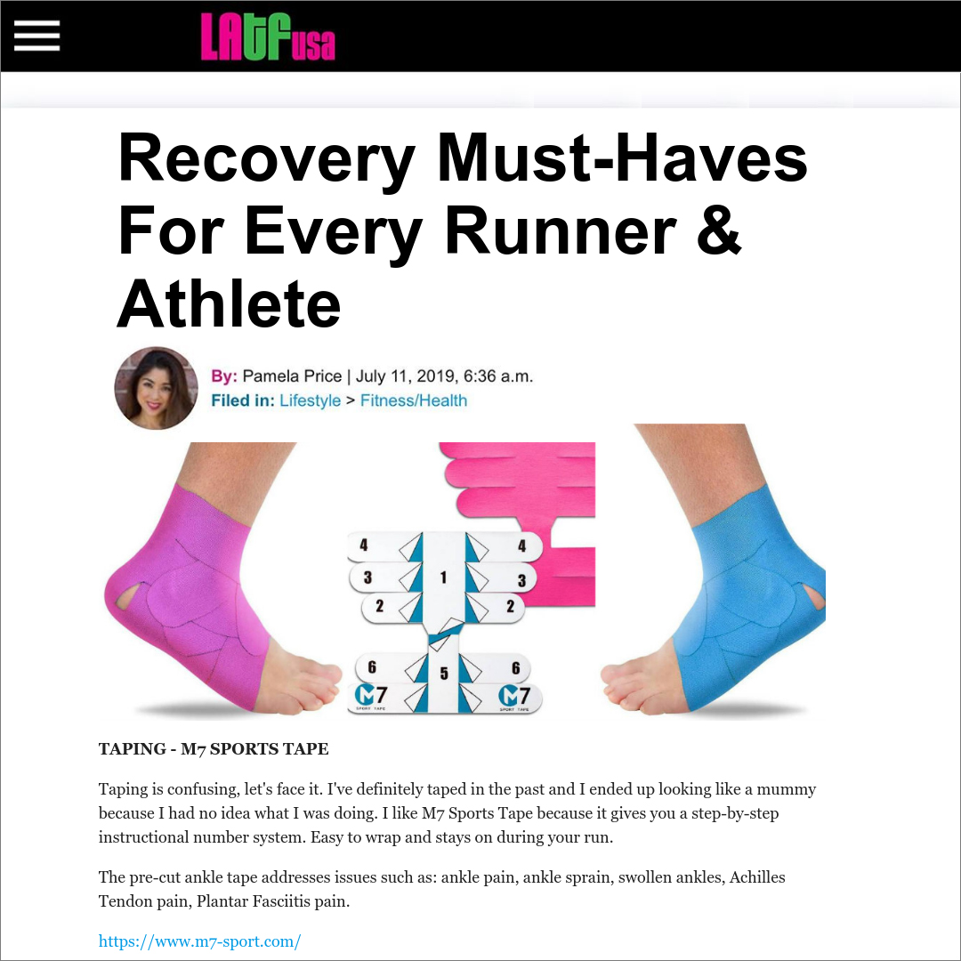 latfusa article about ankle tape