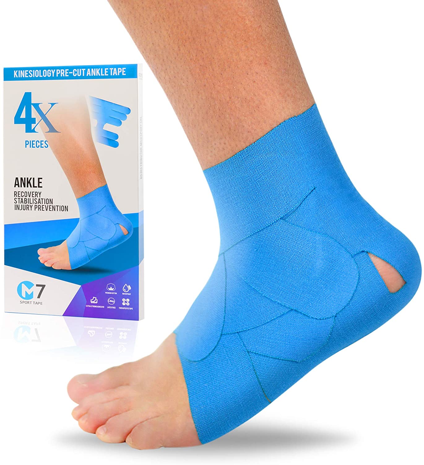 ankle tape blue